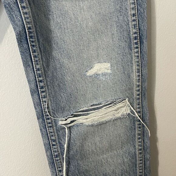 SLVRLAKE Virginia Slim Jeans in Crossroads Size 23 Distressed Denim Modern Style - Picture 5 of 15